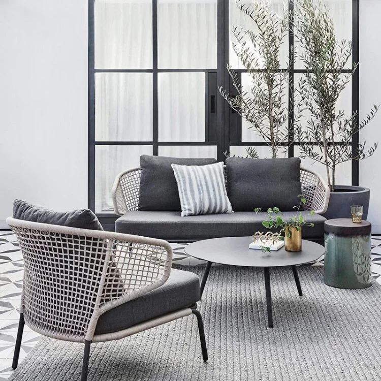 Home Garden Wicker Patio PE Rattan Gazebo Modern Luxury Outdoor Furniture Sofa