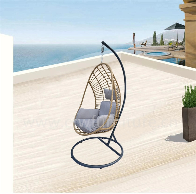 Home Hotel Outdoor Garden Patio Hanging Rattan Wicker Egg Hammock Swing Chair