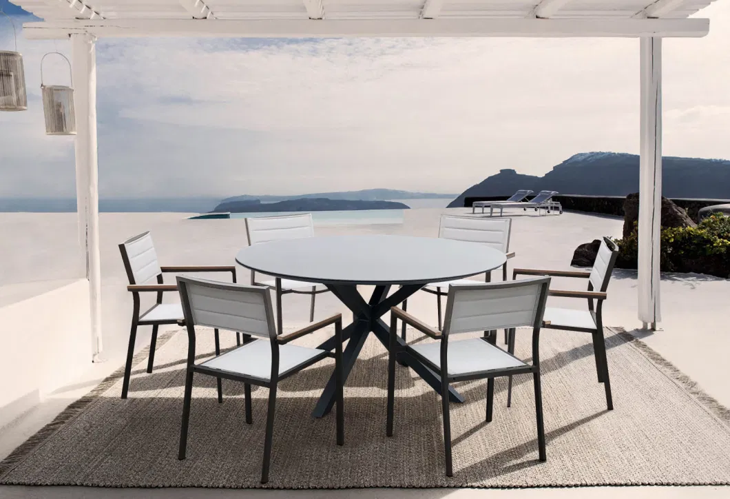 OEM Room Customized Sectional with Table Round Outdoor Dining Set