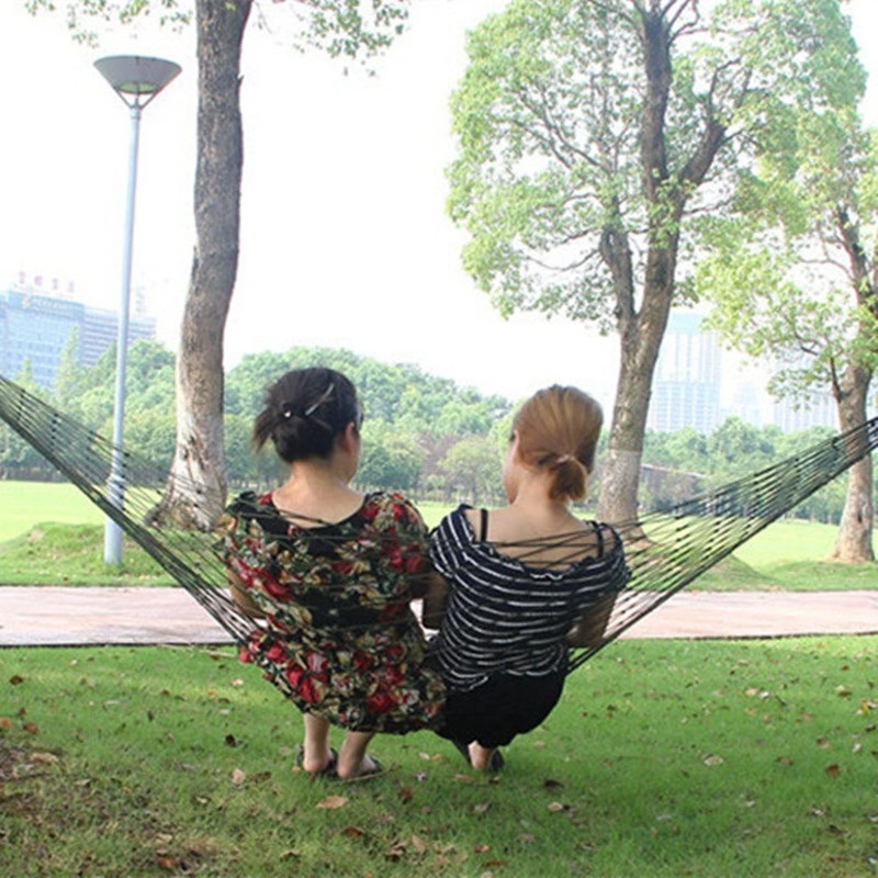 Hanging Mesh Nylon Rope Hammock Swing Outdoor Garden Balcony Backyard Ci16933