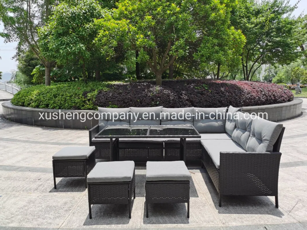 Outdoor Garden Rattan Furniture Sofa with Cushion