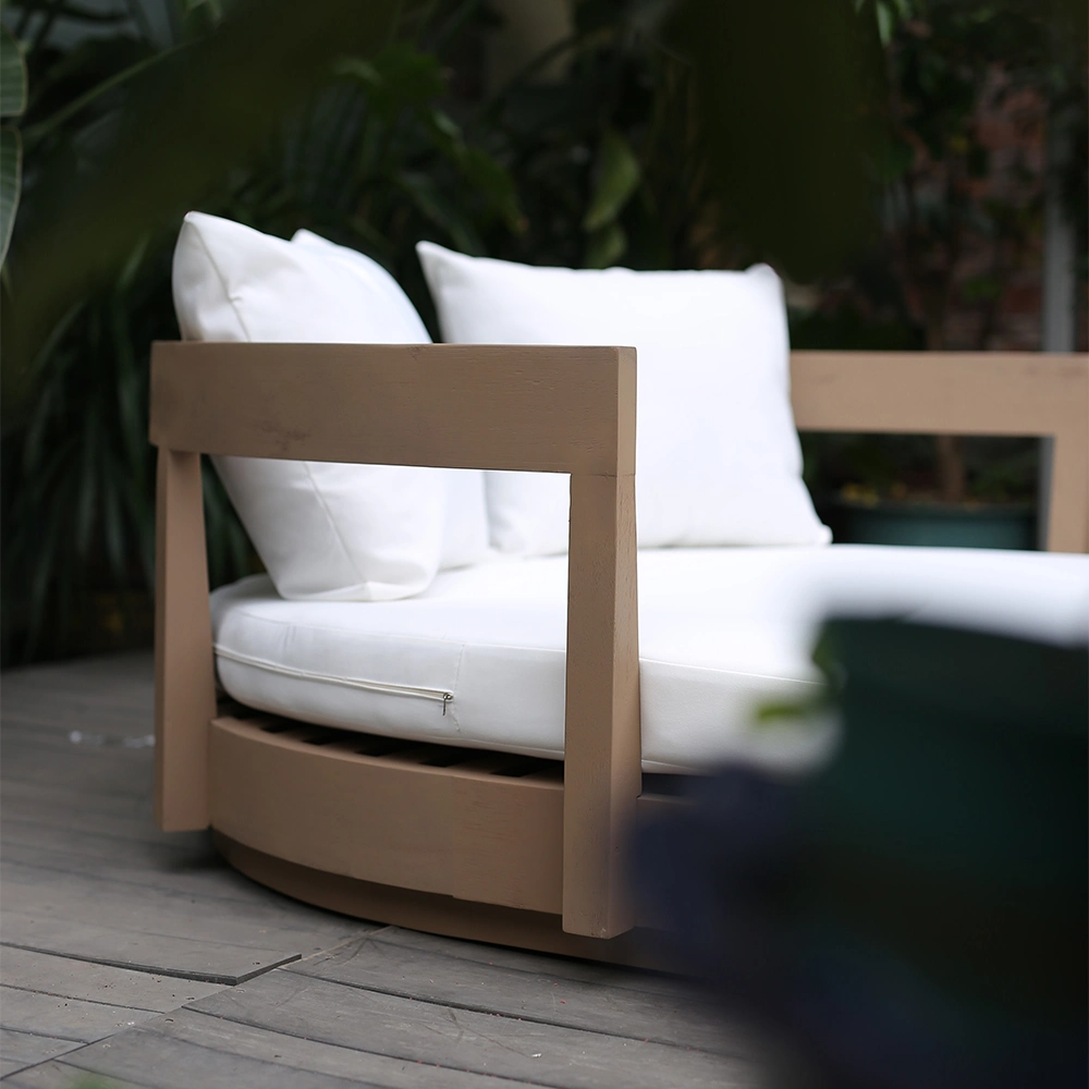 Hot Sale Modern Vintage Design Garden Position Chair Teak Sun Lounger Outdoor Beach Sunbed