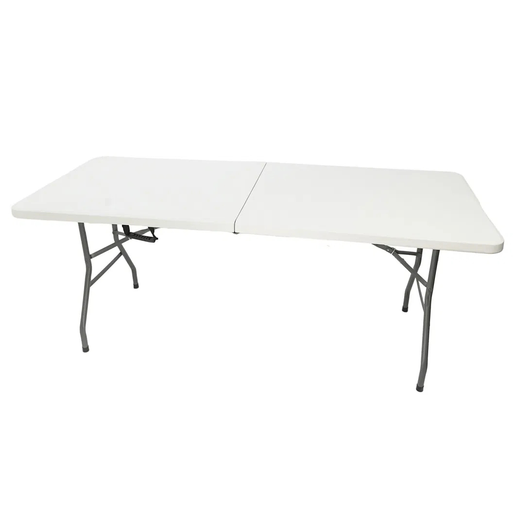 Heavy Duty 4FT 5FT 6FT 8FT Outdoor Event Portable White Plastic Folding Rectangle Table for Party