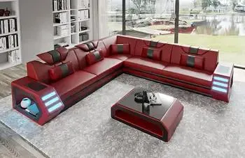 Leather Sofa Set L Shape Lounge Sectional Leisure for Home Upholstery Italy Household Luxury Chesterfield Furniture Leather Sofa