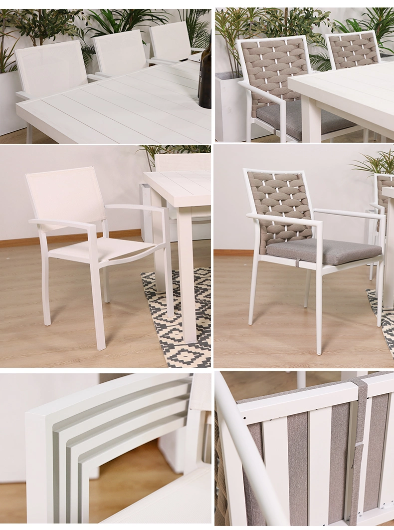 Foshan Simple Garden Corner Dining Patio Chair and Table Set
