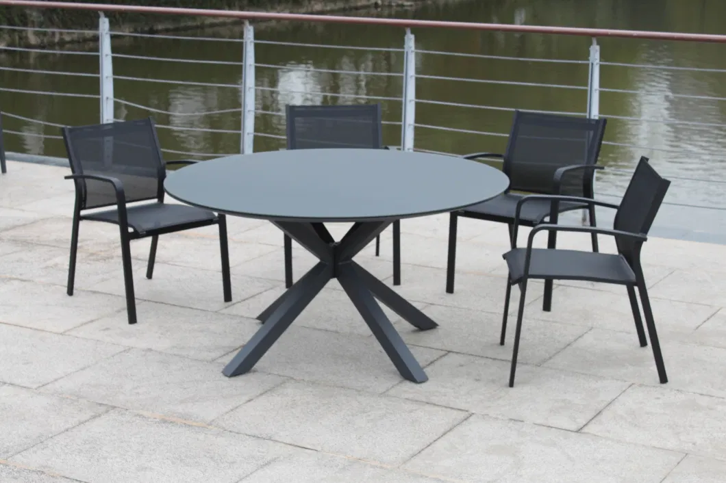 OEM Room Customized Sectional with Table Round Outdoor Dining Set