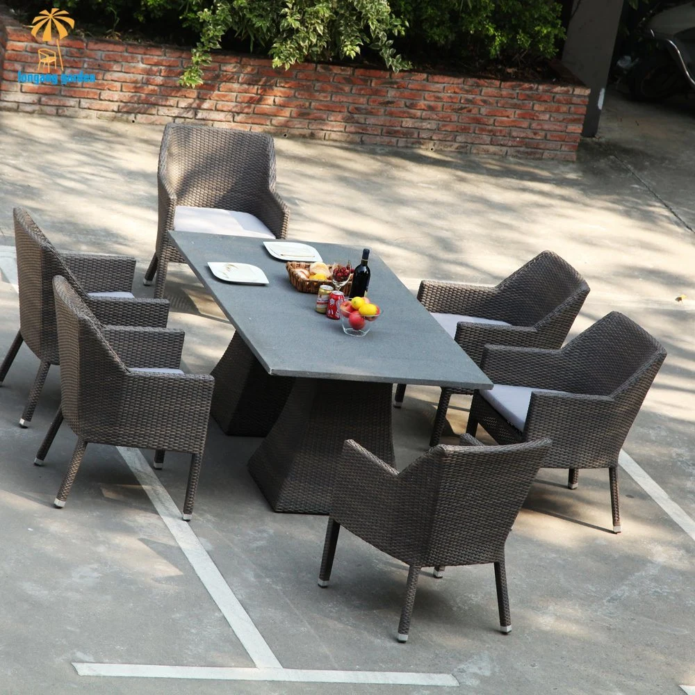 Modern Fashion Design Outdoor Woven Dining Chairs and Tables Dining Room Furniture