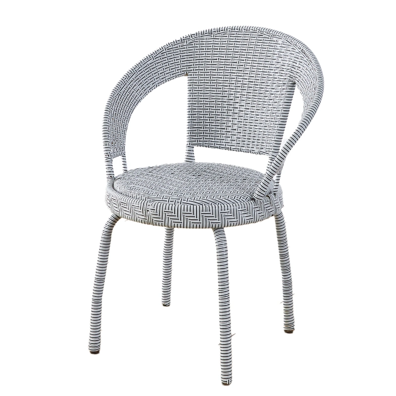 China Wholesale Home Outdoor Furniture Leisure Living Room Chairs Stool Patio Garden Hotel Beach Bar Rattan Metal Dining Chair