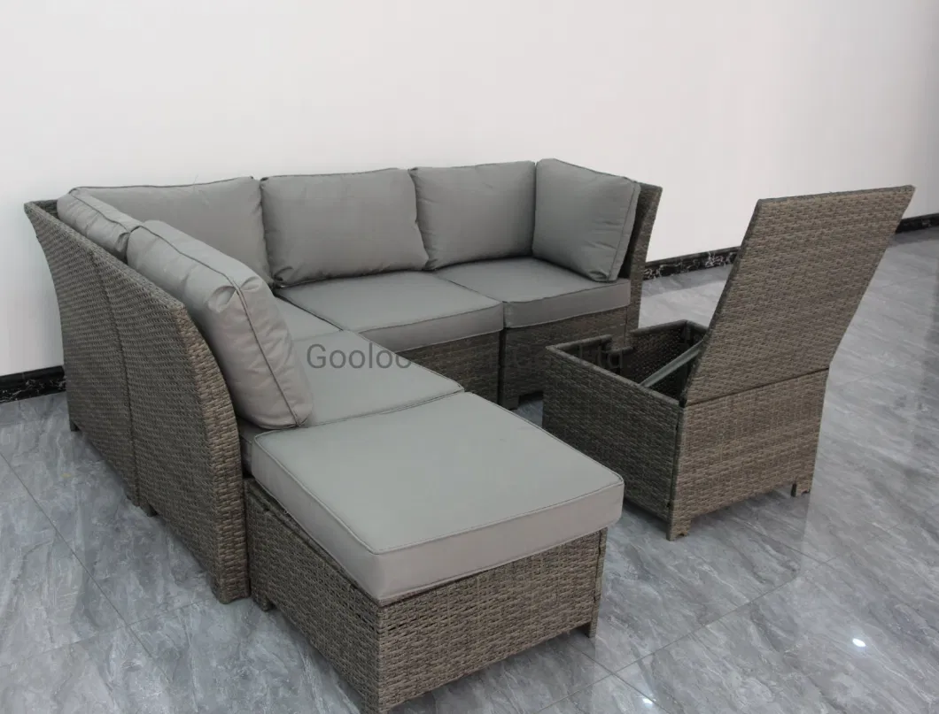 Hot Sale Outdoor Furniture Leisure Rattan Wicker Storage Sofa Sets