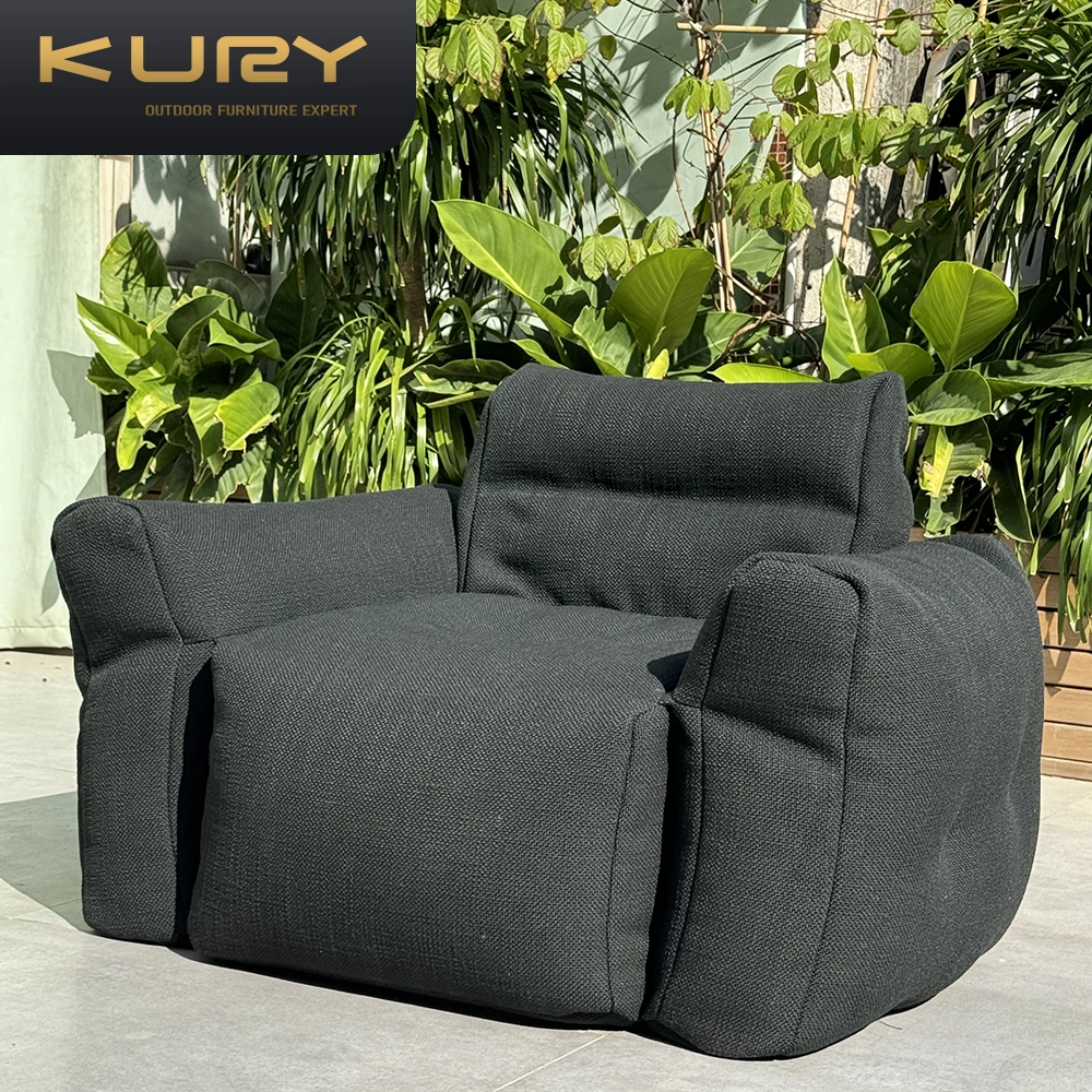 New Design Factory Price Leisure Rattan Wicker Comfortable Lazy Sofa
