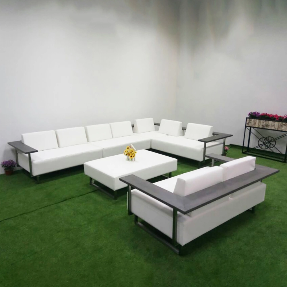 High Quality Best Selling Modern Conversation Set Aluminum Waterproof Patio Garden Furniture Outdoor Sofa