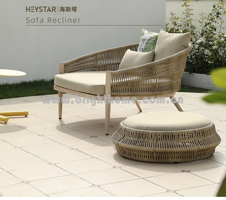 New Arrival Aluminium PE Rattan Outdoor Leisure Sofa Furniture