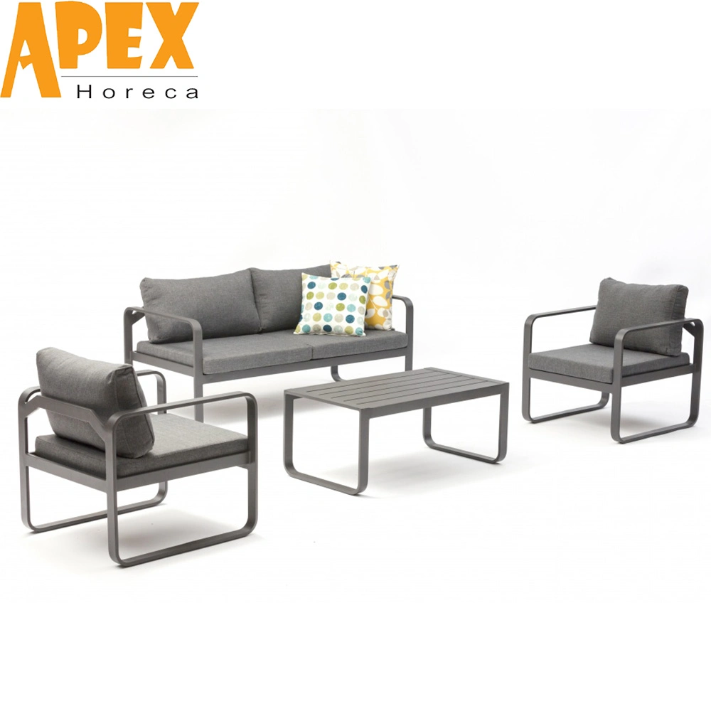 Modern Design Garden Terrace Casual Aluminum Furniture Combination Set Sofa