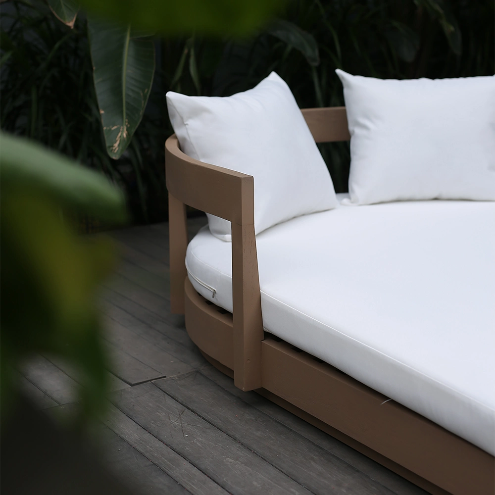 Hot Sale Modern Vintage Design Garden Position Chair Teak Sun Lounger Outdoor Beach Sunbed