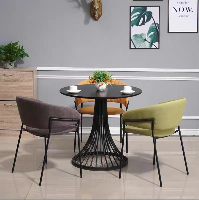 China Wholesale Modern Living Room Furniture Restaurant Dining Room Ergonomic Velvet chair