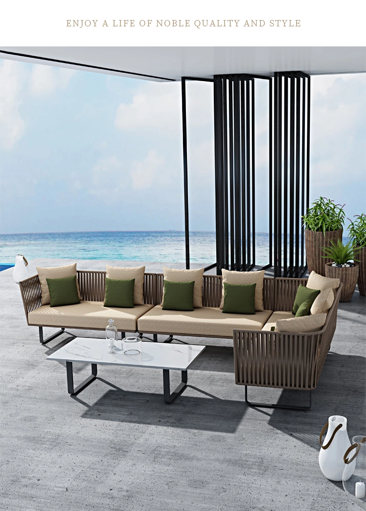 Nordic Outdoor Courtyard Waterproof Leisure Coffee Table Garden Sofas