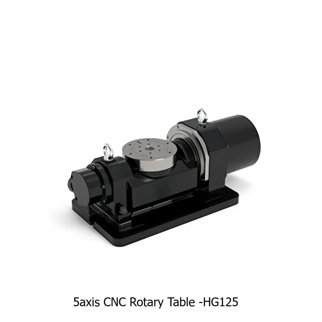 Hg225 CNC 4axis 5axis Rotary Indexing Table Used on 3axis Vertical Milling Cutting Tapping Machine Center Tool Dia: 225mm for Turntable with Brake