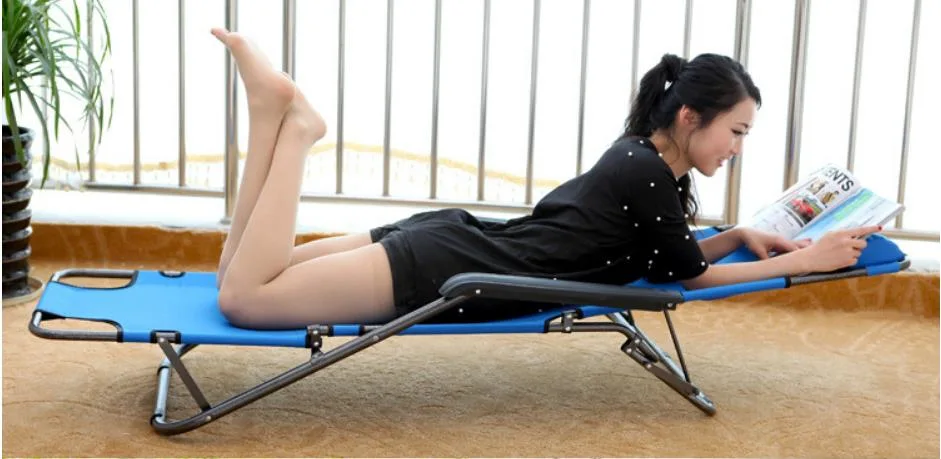 Portable Beach Lounge Chair, Sunbathing Recliner with Tanning