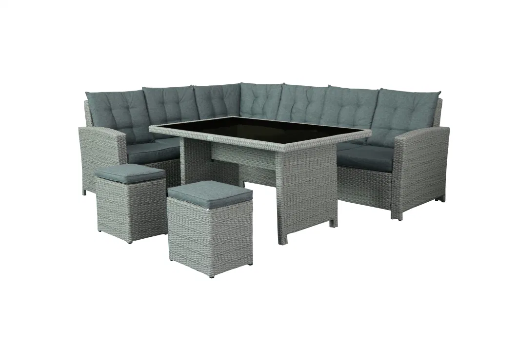 Dining Table Lounge 5PCS, Corner Right