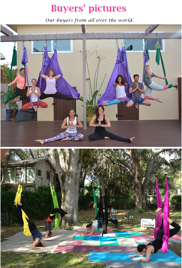 7m High Strength Anti Gravity Yoga 20 Colors Professional Aerial Yoga Hammock Nylon Yoga Swing