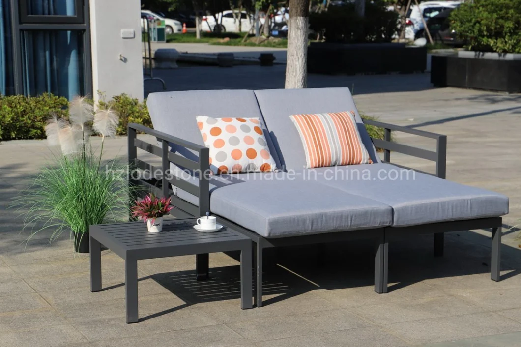 Multifunctional Aluminum Sectional Outdoor Sofa Lounger Outdoor Patio Furniture