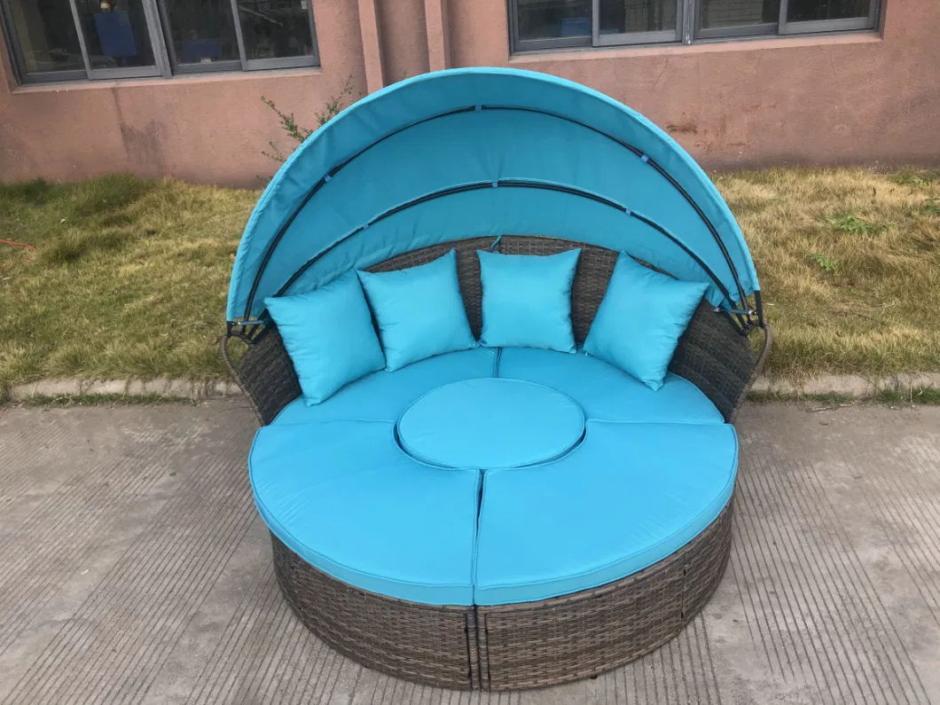 Outdoor Patio Rattan Furniture Set Sectional Rattan Sofa Outdoor Day Bed