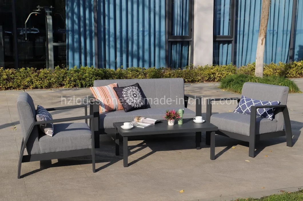 New Style All Weather Waterproof Fabric Furniture Aluminum Sofa Garden Furniture Outdoor Lounge