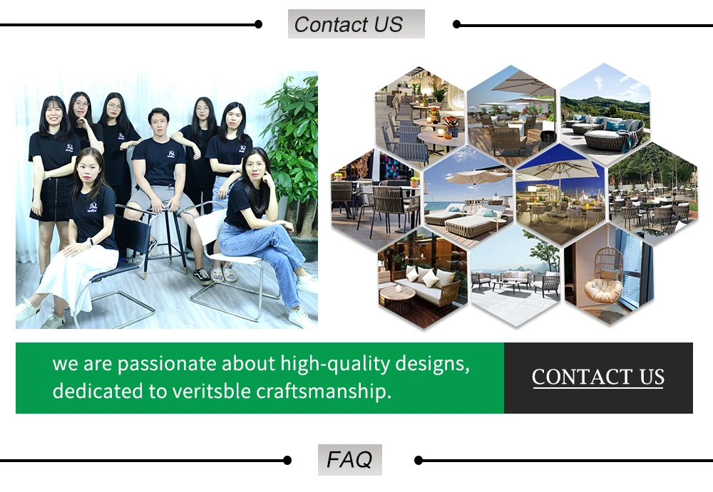 Customized Wholesale Garden Hotel Home Resort Villa Project Patio Outdoor UV Resistance Modern Leisure Aluminum Woven Polyester Rope Belt Balcony Chair