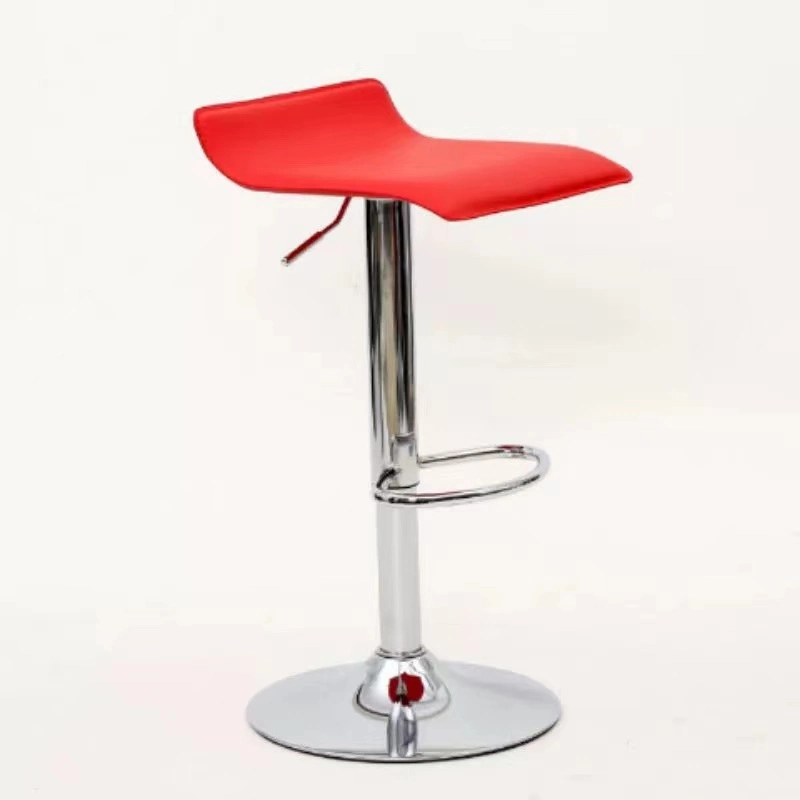 Leather Revolving Bar Stool Lift Modern Living Room Hotel Balcony High Chair