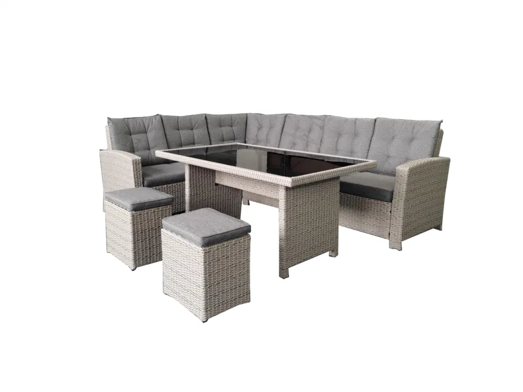 Dining Table Lounge 5PCS, Corner Right