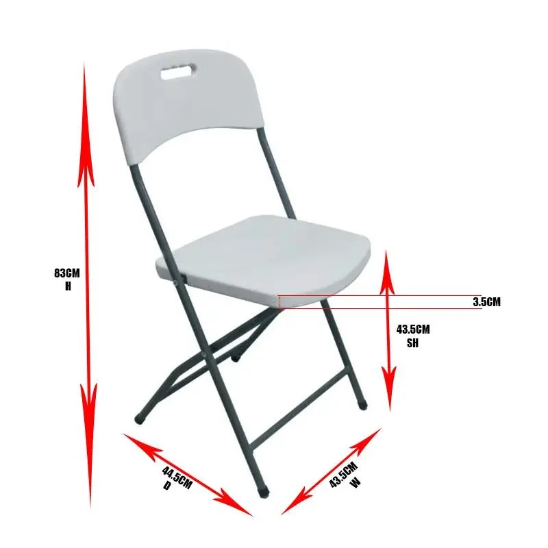 Cheap High Quality Outdoor Folding Chair for Wedding Events Simple Plastic Garden Chairs White Foldable Chair Wholesale