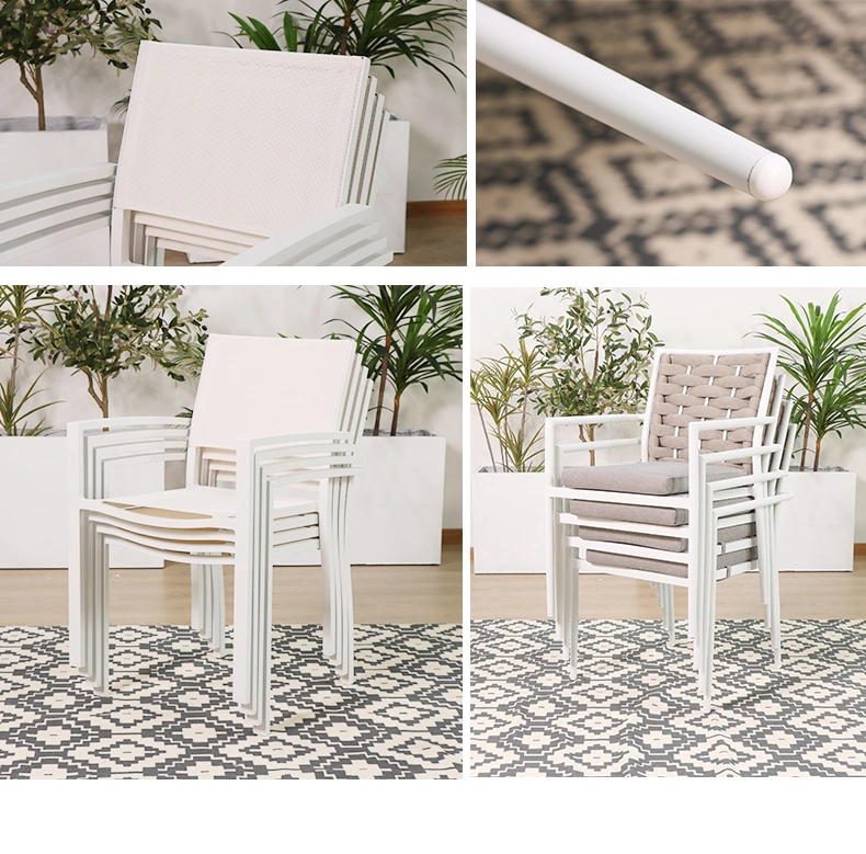 Foshan Simple Garden Corner Dining Patio Chair and Table Set