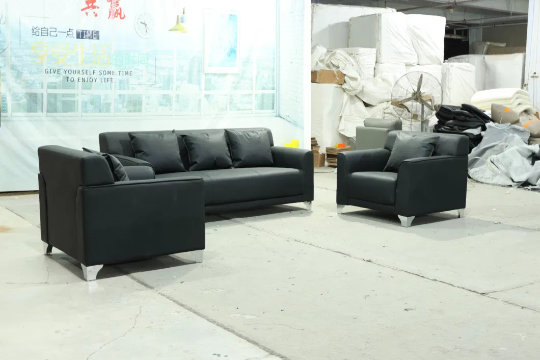 High Quality Modern Design PU Leather Office Sofa Set Office Furniture