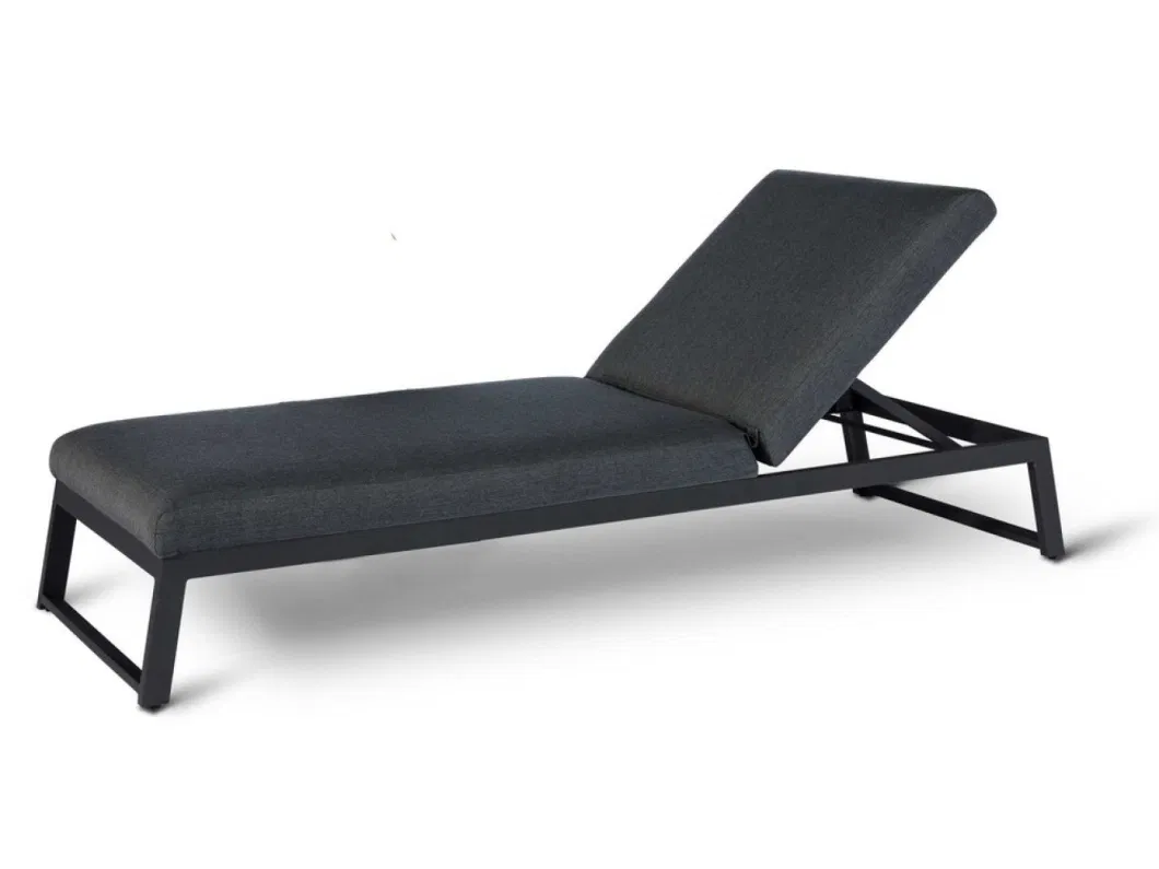 Luxury Hotel Outdoor Furniture Sunbed Poolside Sun Lounger with Soft Cushion