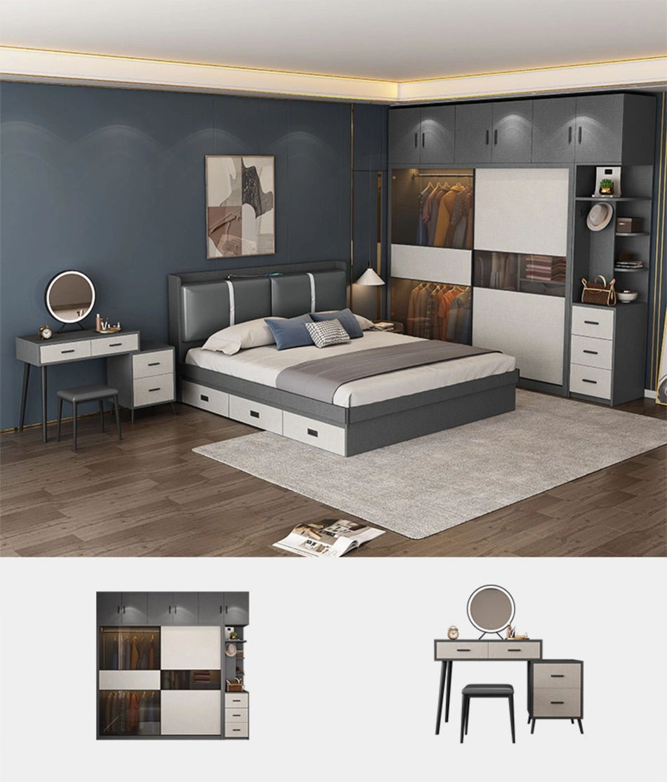 New Model Luxury Modern Bedroom Furniture Designs Master Panel Bedroom Sets