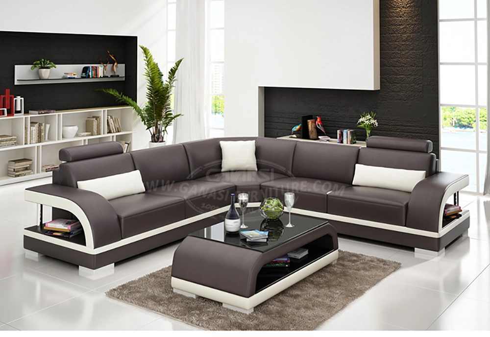 L Shape Dubai Sofa Furniture with Adjustable Headrests G8011B