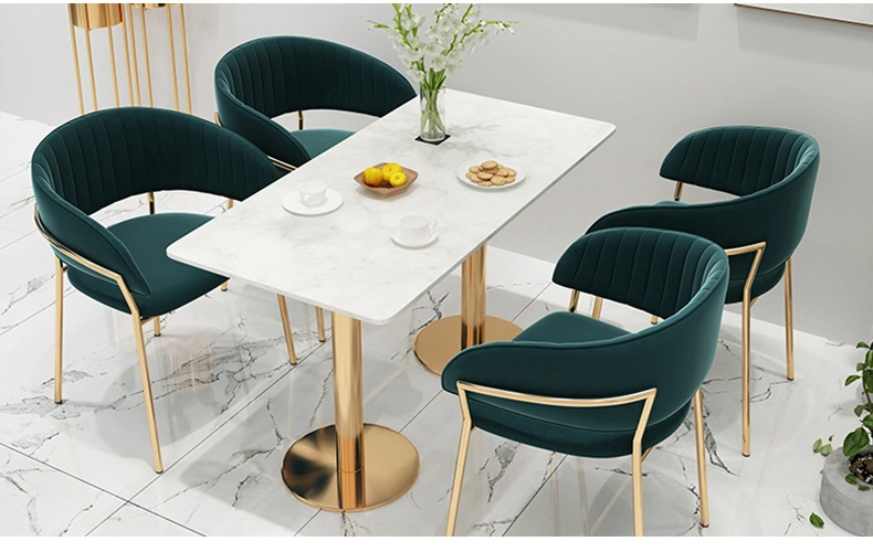 China Wholesale Modern Living Room Furniture Restaurant Dining Room Ergonomic Velvet chair