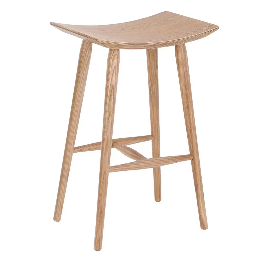 Factory Supplier Wholesale Modern Bar Side Chair Furniture Counter Chair Wooden High Pub Stool Bar High Chairs