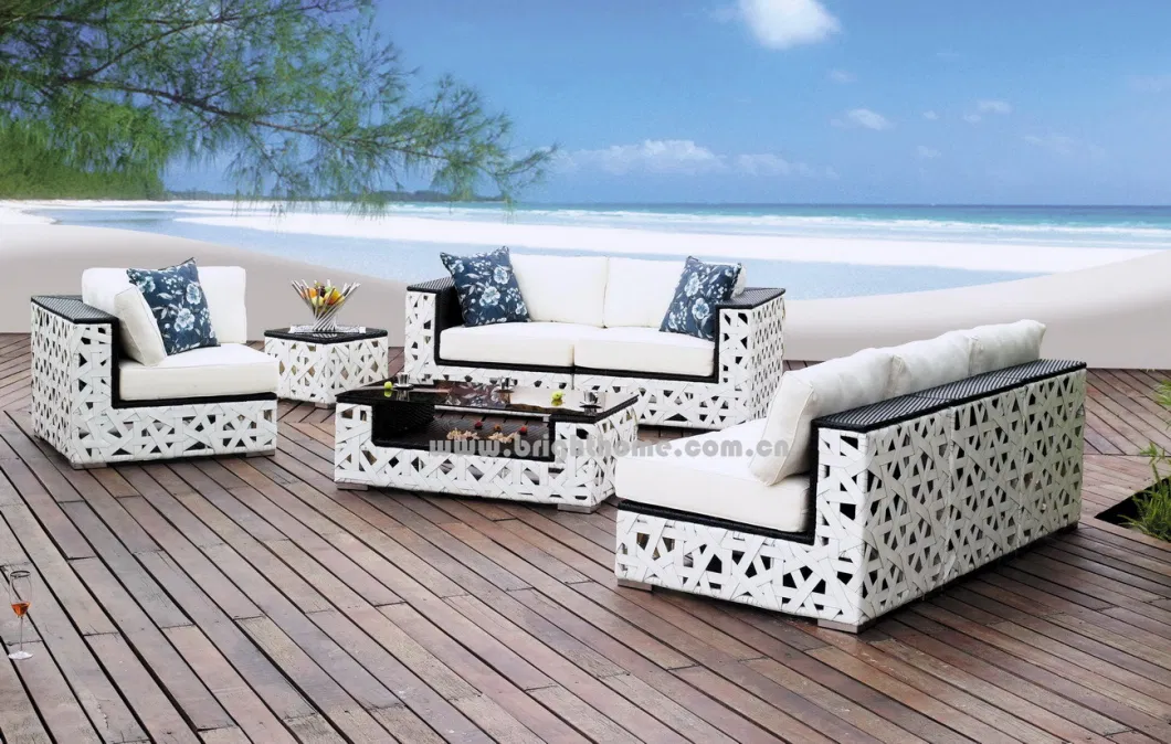 Antique High Quality Aluminium Wind-Tech Outdoor Rattan Sofa Set Furniture