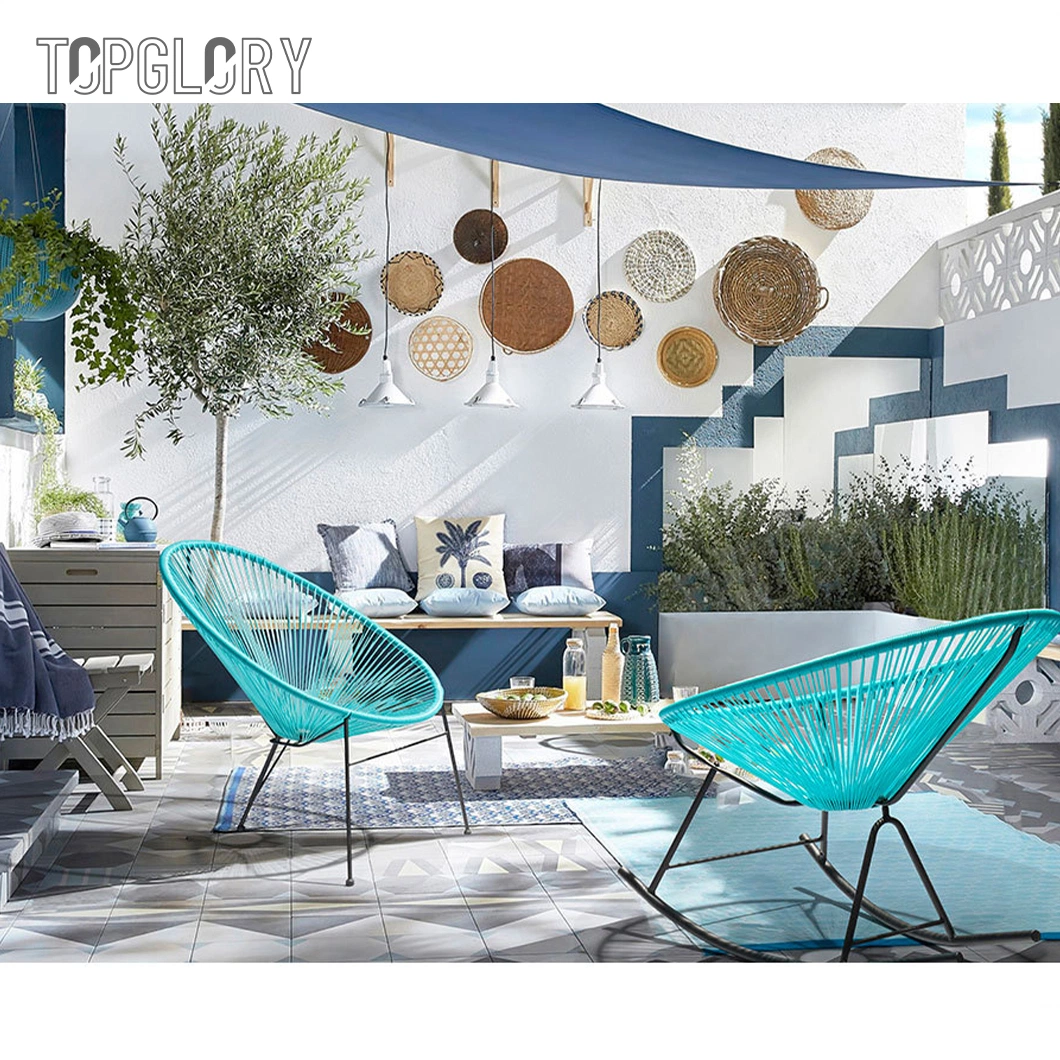 China Modern Designer Indoor Outdoor Furniture Hotel Restaurant Coffee Shop Metal Rattan Leisure Chair