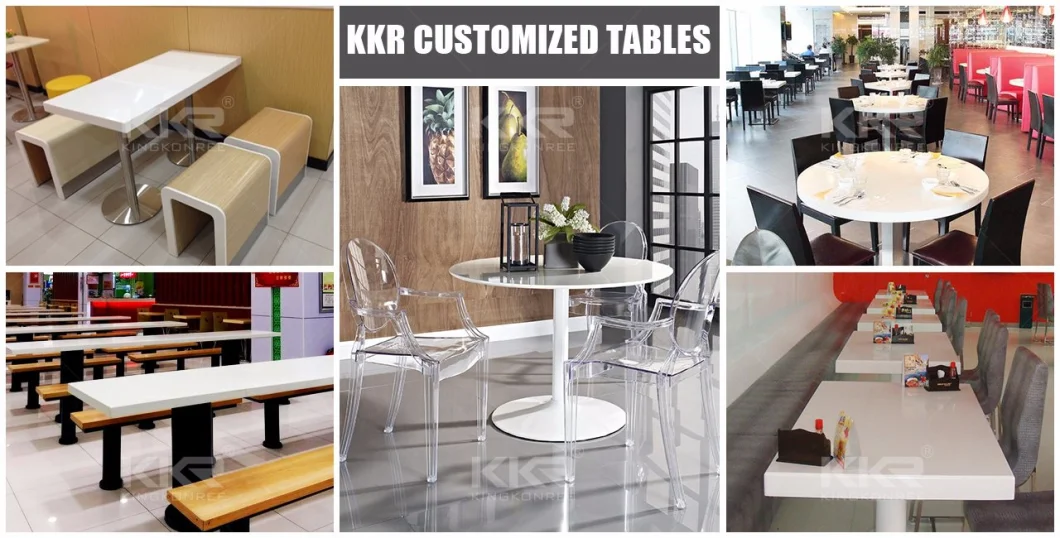 Modern Artificial Stone Square Dining Table Sets