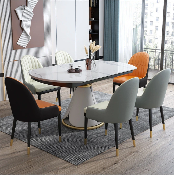Factory Wholesale Luxury Boucle Dining Chair Modern Sherpa Dining Room Furniture