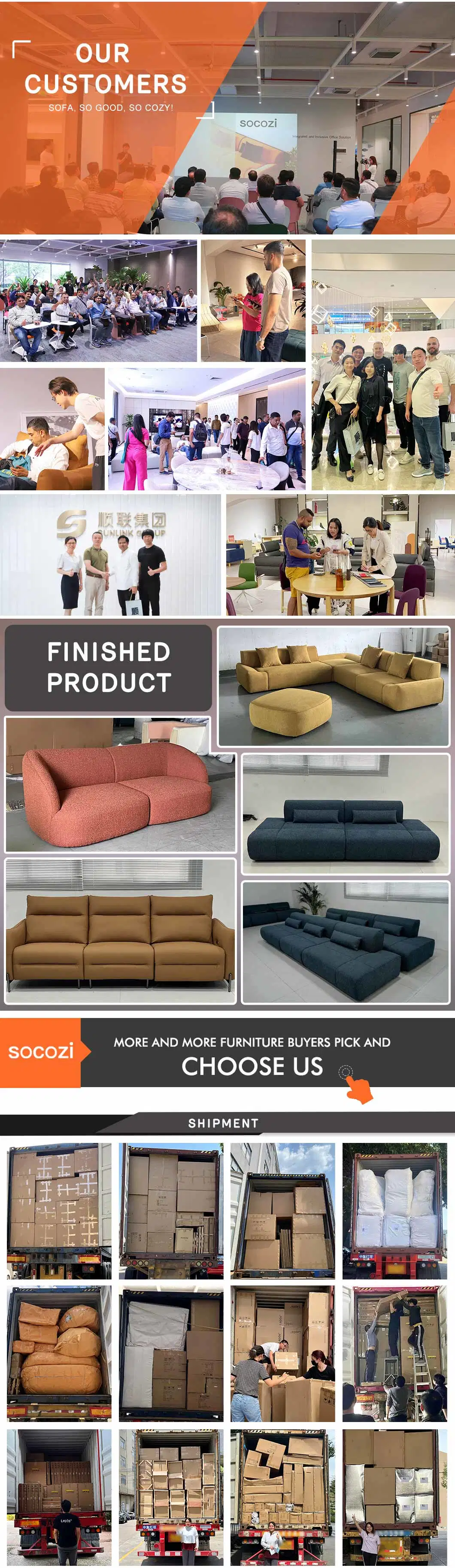 OEM Modular Simple Red Living Room Sofa Set for Home Luxury Design