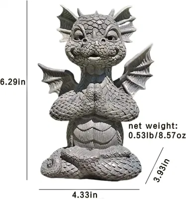 Statua del Drago del Giardino insieme decorazione esterna di dinosauro resina
