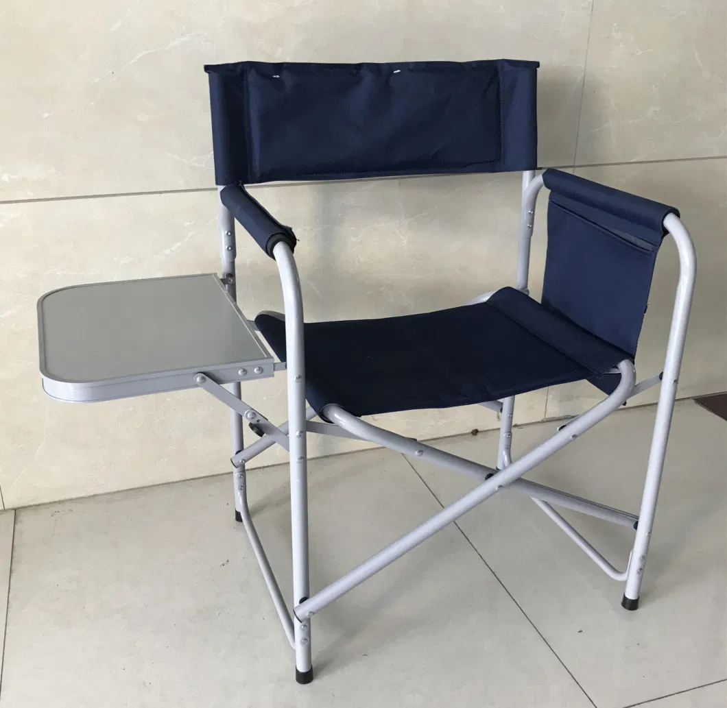 Oversized Deluxe Steel Frame Portable Folding Deck Director Camping Chair