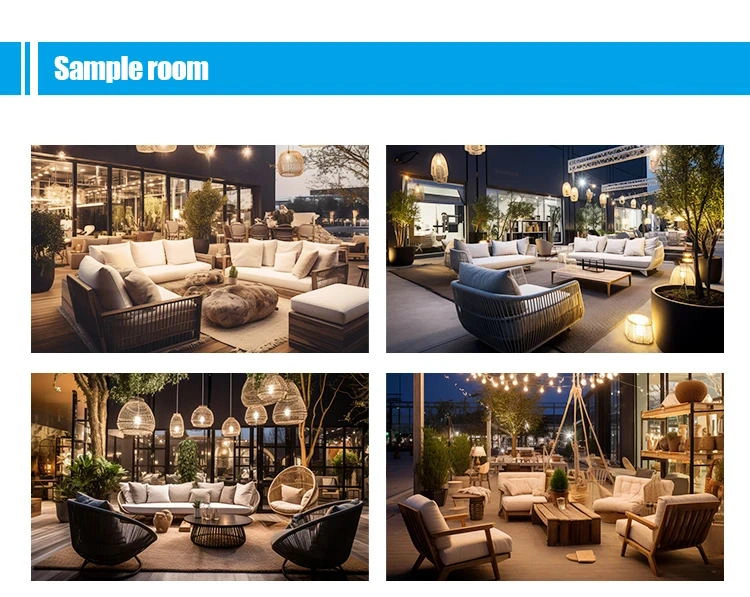 China Wholesale Luxury Modern Hotel Garden Courtyard Leisure Weaving Rattan Sofa