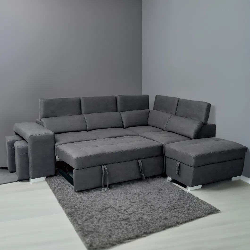 Manufacture Huayang Customized Function Recliner Modern Faux Leather China Chair Sectional Sofa