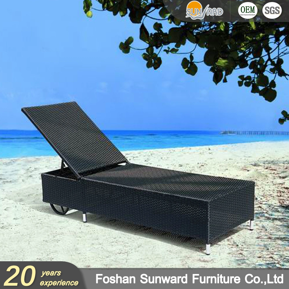 Modern Aluminum Rattan Wicker Sofa Lounge Sets Leisure Chair Chinese Patio Garden Hotel Beach Hand Woven Outdoor Sunbed Factory