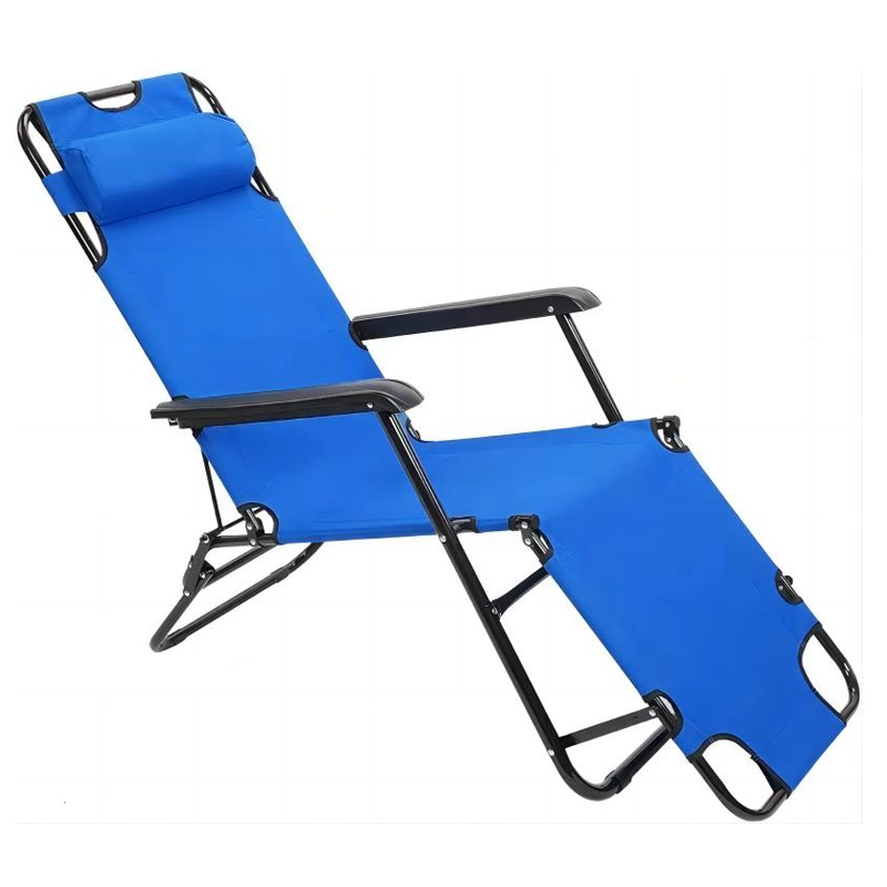 178cm Foldable Lightweight Patio Fishing Seat Recliner Lying Lounger Bed Deck Chair