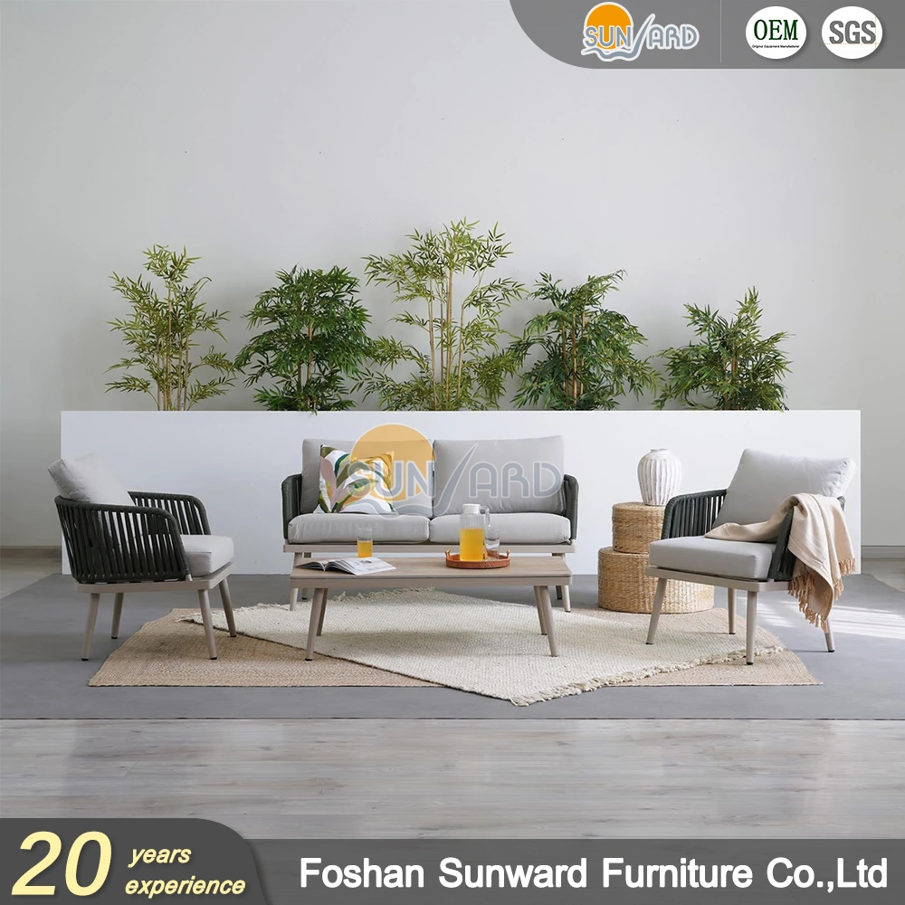 Wholesale Hotel Garden Patio Leisure Furniture Chinese Aluminum Modular Outdoor Sofa Set